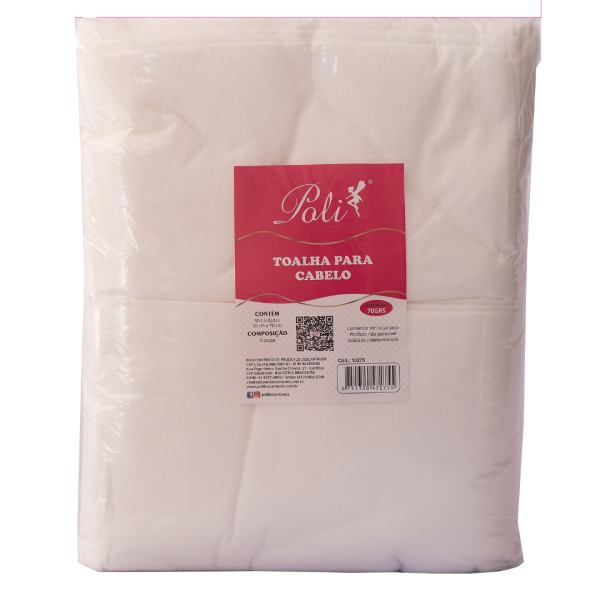 TOALHA VISCOSE CABEÇA 70GRS 50CM X 70CM EMB C/50UN POLI