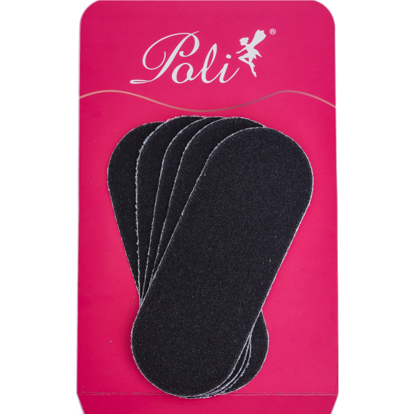 REFIL DE LIXA P/SUP PEDICURE PRETA (4,5X11,5CM) EMB C/12 UN POLI