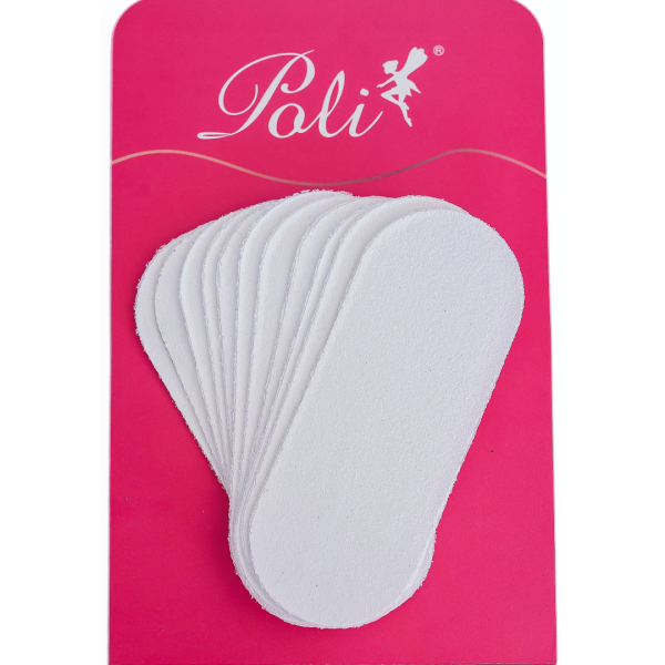 REFIL DE LIXA P/SUP PEDICURE BRANCA (4,5X11,5CM) EMB C/50 UN POLI