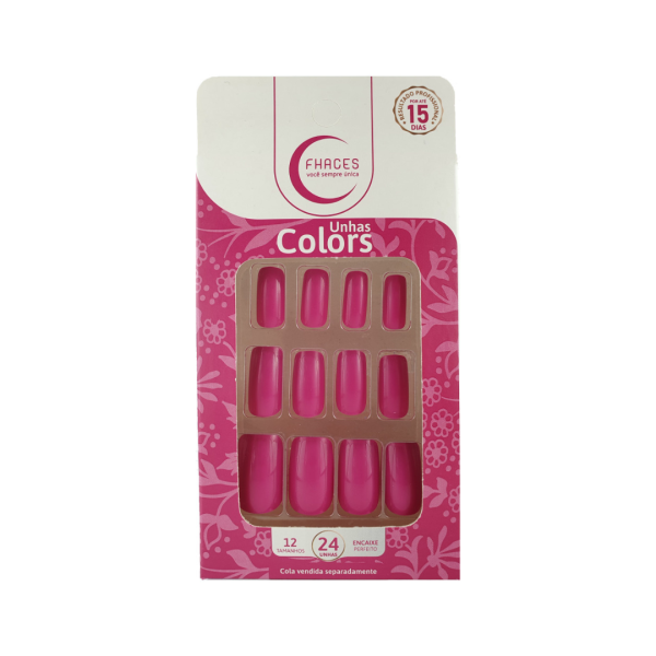 UNHAS FHACES COLORS ROSA FUCSIA