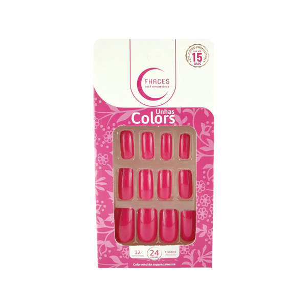 UNHAS FHACES COLORS ROSA PINK