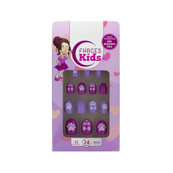 UNHAS FHACES INFANTIL PANDA FASHION