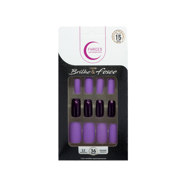 UNHAS FHACES BRILHO E FOSCO LILAS