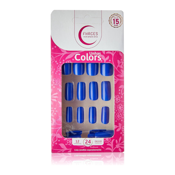 UNHAS FHACES COLORS AZUL SAFIRA