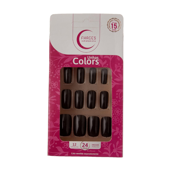 UNHAS FHACES COLORS MARROM ESCURO