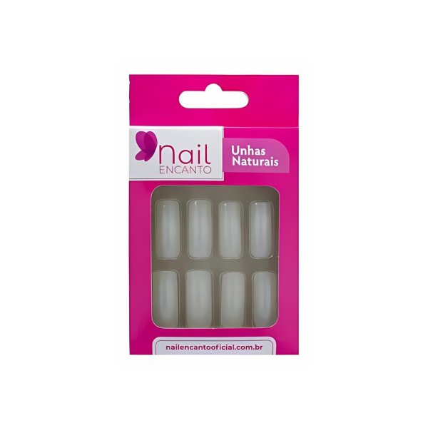 UNHAS NAIL ENCANTO QUADRADA LONGA C/24 UNHAS